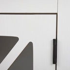 Set di 2 comodini industriali con anta