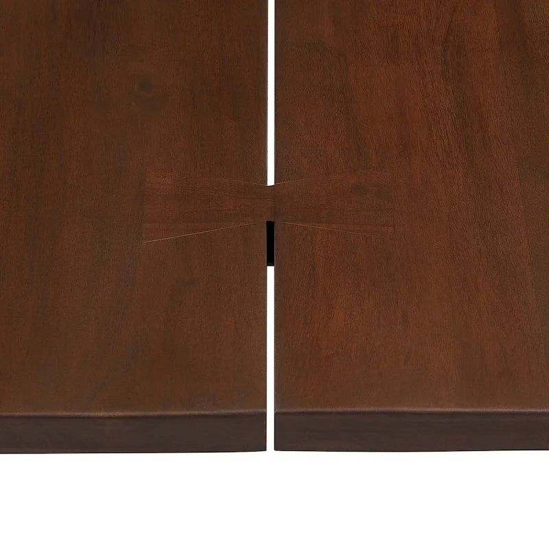 Tavolo da pranzo in legno di acacia con bordo vivo Ardor 96