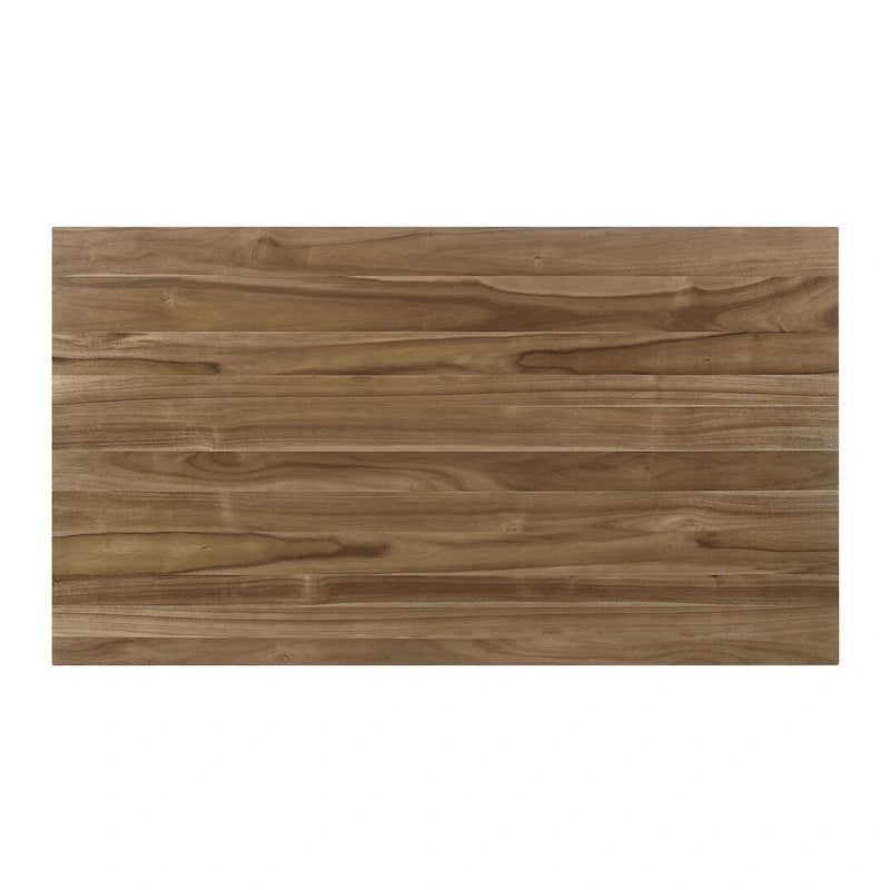 Tavolo da pranzo Prospect in acacia naturale e bianco sporco con gamba svasata