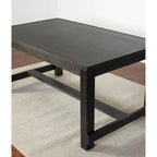 Set da pranzo contemporaneo Muzzi di Roundhill Furniture, composto da 7 pezzi, tavolo da pranzo con 6 sedie eleganti