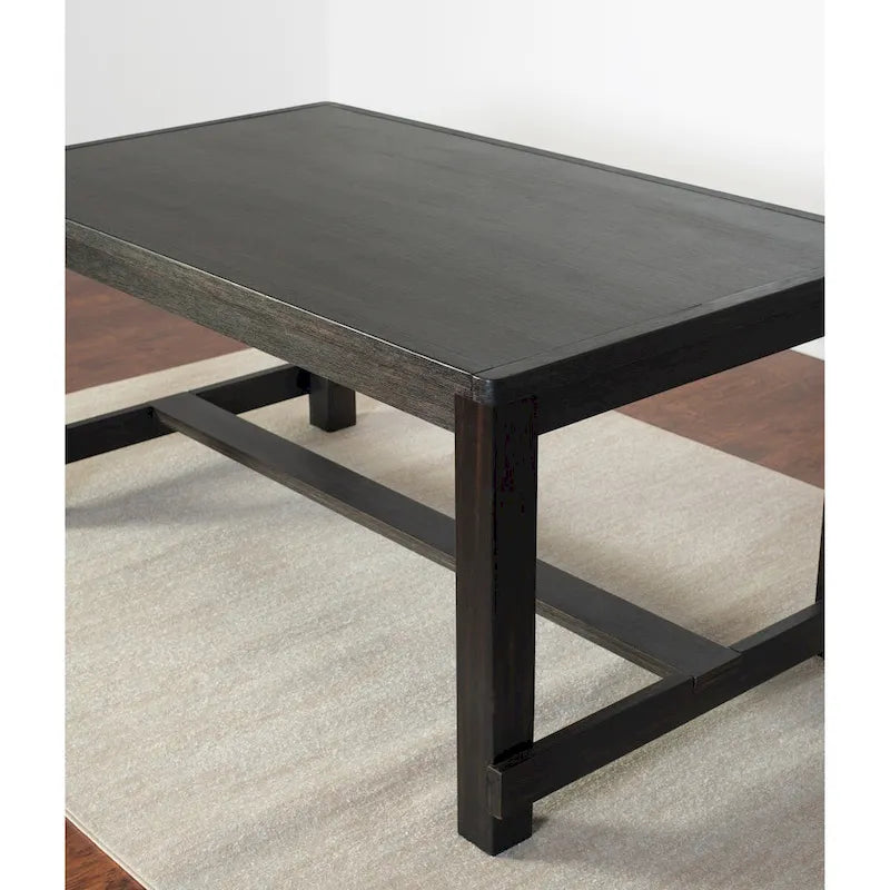 Set da pranzo contemporaneo Muzzi di Roundhill Furniture, composto da 7 pezzi, tavolo da pranzo con 6 sedie eleganti