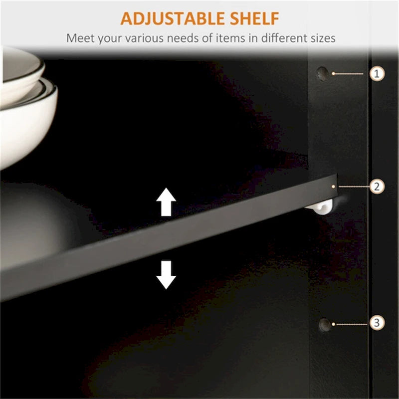 Armadietti con ripiani regolabili e ante magnetiche - N/D