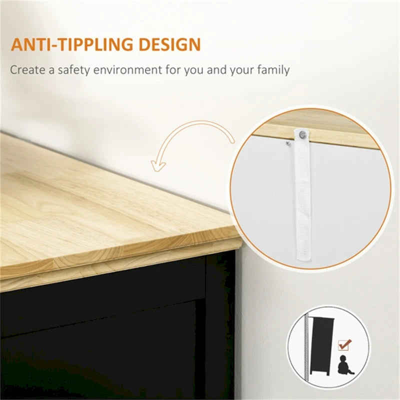 Armadietti con ripiani regolabili e ante magnetiche - N/D