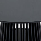 Tavolo da pranzo ovale in legno massello Pasadena da 79 pollici con base a doghe