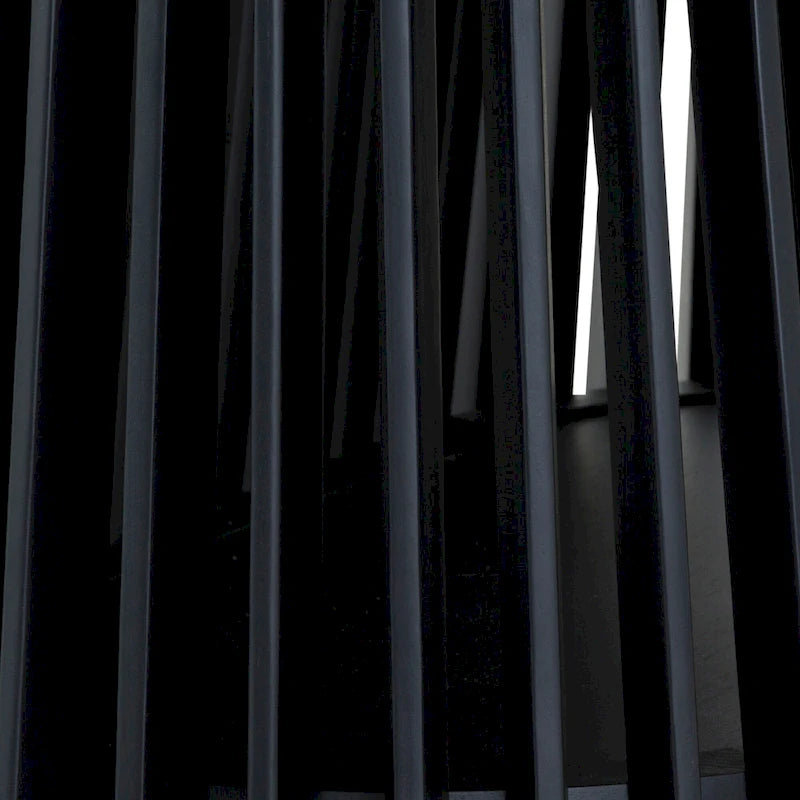 Tavolo da pranzo ovale in legno massello Pasadena da 79 pollici con base a doghe