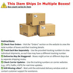 Tavolo da pranzo con piedistallo rotondo in legno massello da 36 pollici e asta da 12 pollici