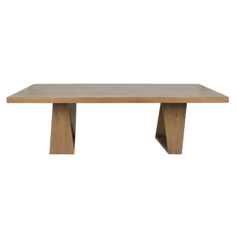 Tavolo da pranzo di transizione in rovere riciclato Arleth 94 di Classic Home, colore naturale