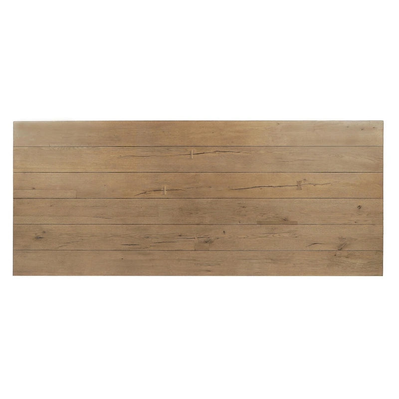 Tavolo da pranzo di transizione in rovere riciclato Arleth 94 di Classic Home, colore naturale