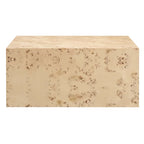 Tavolino da caffè quadrato Cosmos 36 in legno di radica - N/D