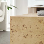 Tavolino da caffè quadrato Cosmos 36 in legno di radica - N/D