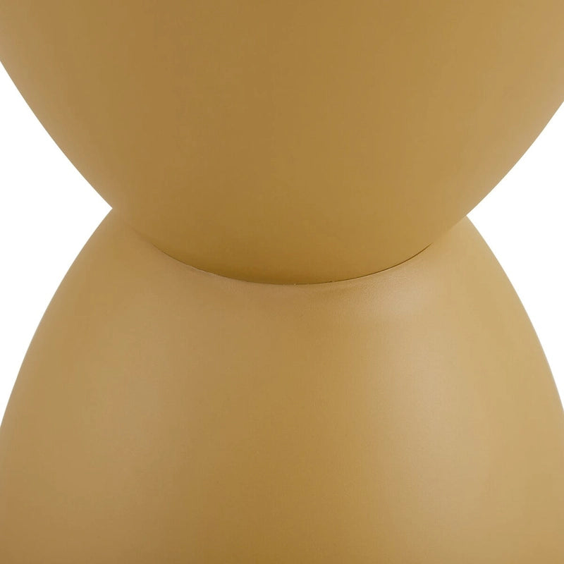 Tavolino laterale moderno con sgabello Prince, sgabello decorativo moderno e contemporaneo per accenti eleganti nella casa