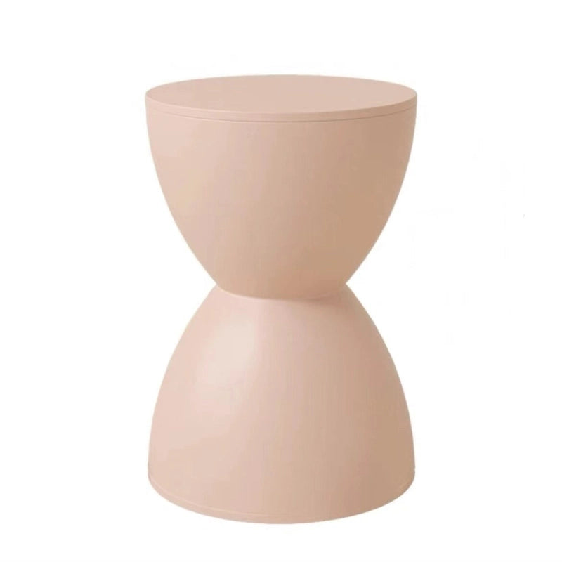 Tavolino laterale moderno con sgabello Prince, sgabello decorativo moderno e contemporaneo per accenti eleganti nella casa