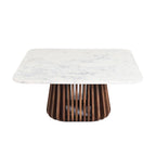 Tavolino da caffè quadrato in marmo Tera