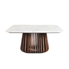 Tavolino da caffè quadrato in marmo Tera