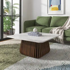 Tavolino da caffè quadrato in marmo Tera