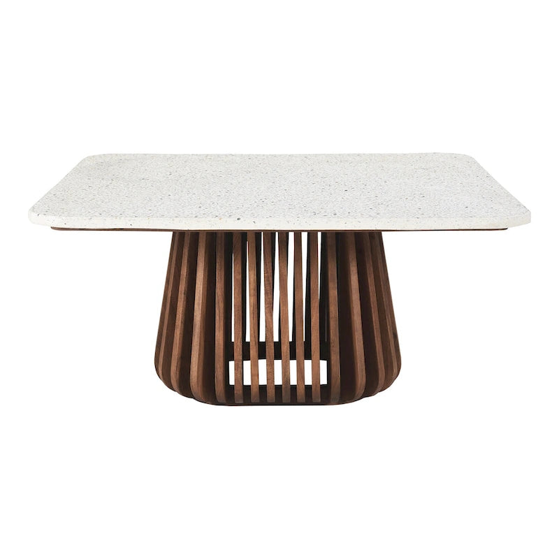 Tavolino da caffè quadrato in marmo Tera