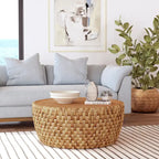 Captiva Round Rattan Drum Coffee Table
