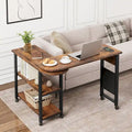 End Table Rotating Sofa Side Table with Charging Station