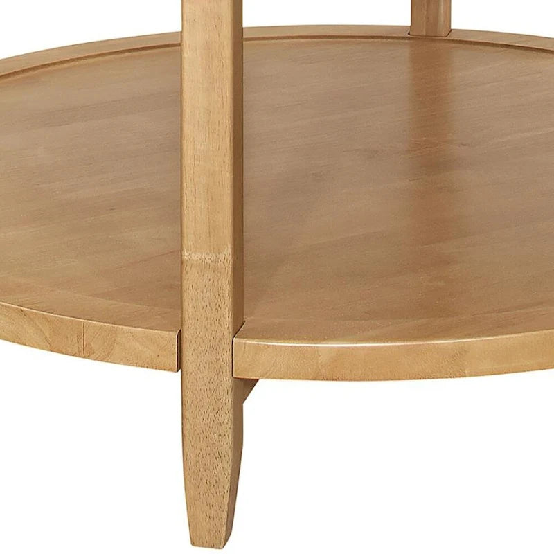 Tavolino da caffè Isbell in acero con ripiano