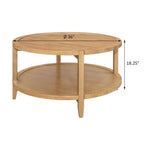 Tavolino da caffè Isbell in acero con ripiano