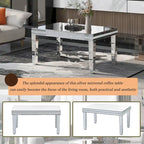 Tavolino da caffè a specchio con altezza regolabile