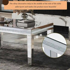 Tavolino da caffè a specchio con altezza regolabile