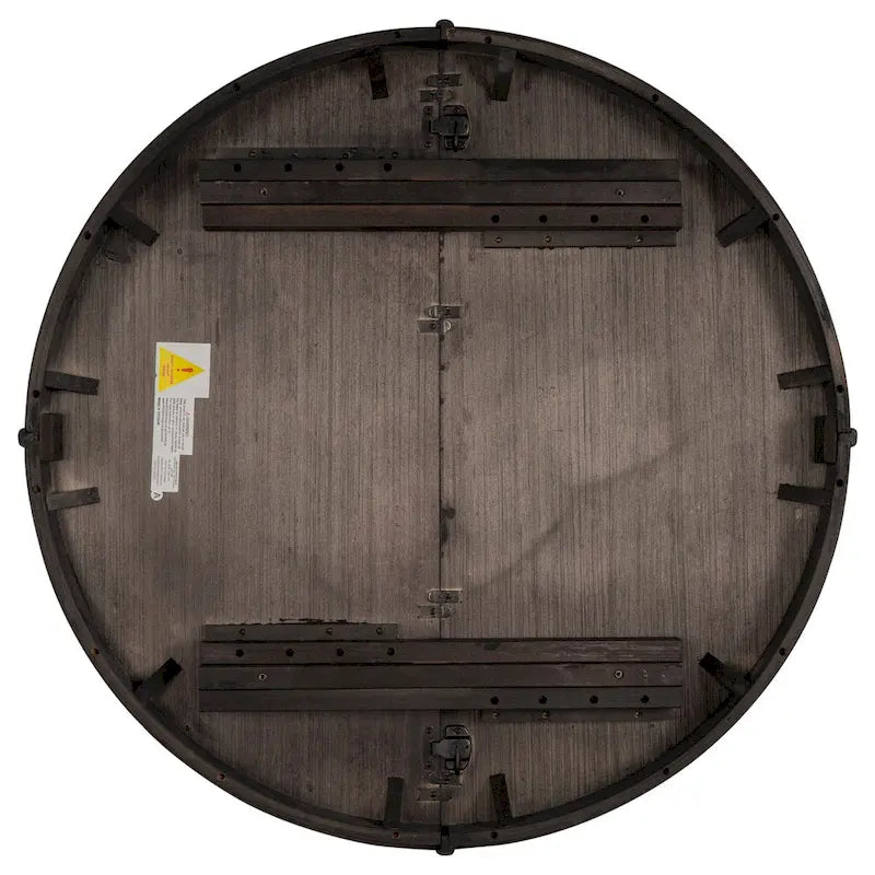 Tavolo da pranzo rotondo estensibile in stile fattoria