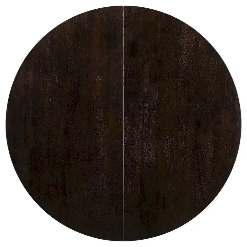 Tavolo da pranzo rotondo estensibile in stile fattoria