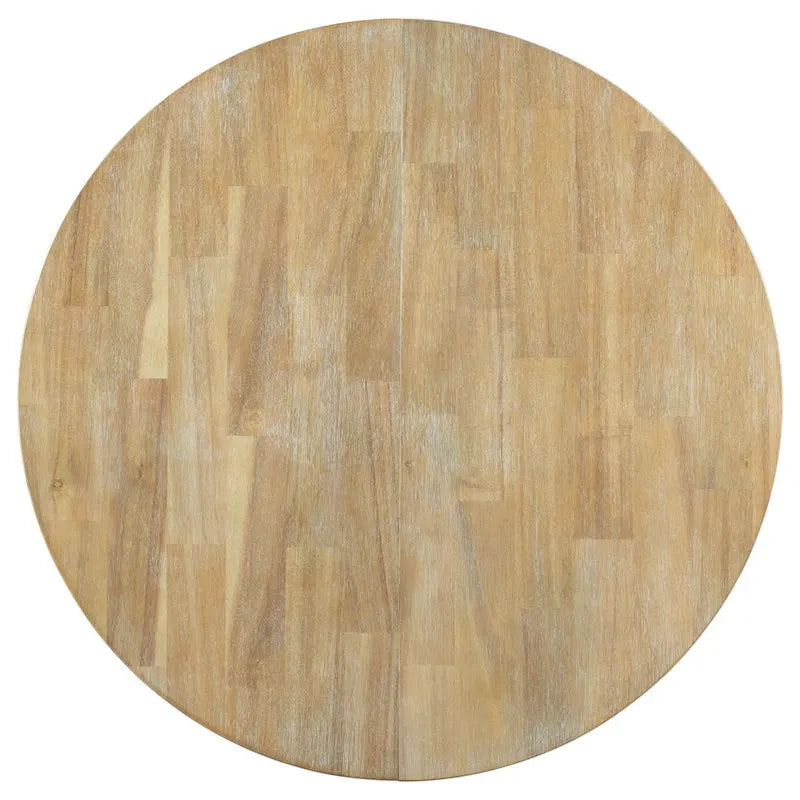 Tavolo da pranzo rotondo estensibile in stile fattoria