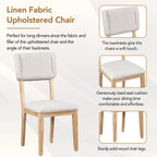 Set da pranzo rustico da 5 pezzi: tavolo in legno massello con base a cavalletto, tavolo da pranzo rettangolare da 59 pollici e 4 sedie imbottite