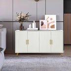 Mobiletto portaoggetti Accent in legno con quattro ante e ripiani regolabili