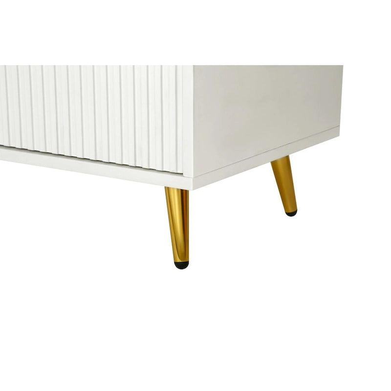 Mobiletto portaoggetti Accent in legno con quattro ante e ripiani regolabili