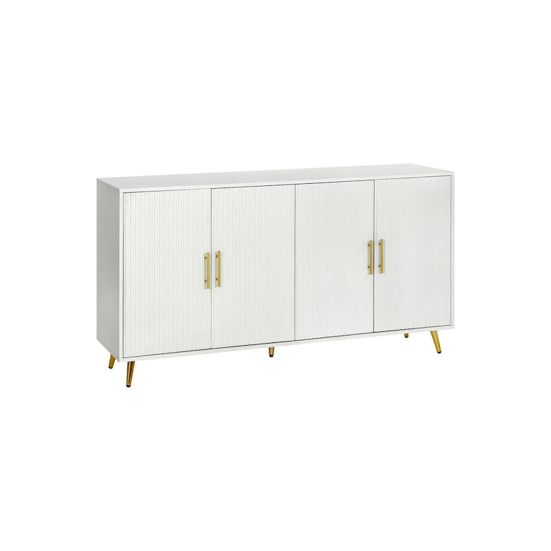 Mobiletto portaoggetti Accent in legno con quattro ante e ripiani regolabili