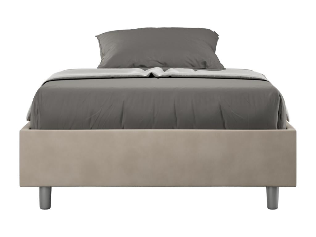 Struttura letto beige, 120 x 210 cm