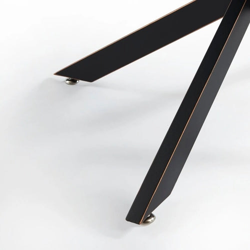 Tavolino da caffè rotondo 35,4 con piano in vetro