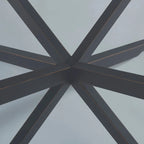 Tavolino da caffè rotondo 35,4 con piano in vetro