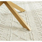 Tavolino da caffè rotondo 35,4 con piano in vetro