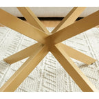 Tavolino da caffè rotondo 35,4 con piano in vetro