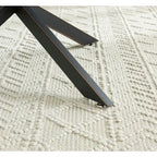 Tavolino da caffè rotondo 35,4 con piano in vetro