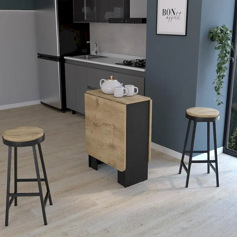 Tavolo pieghevole Gateleg salvaspazio con design compatto