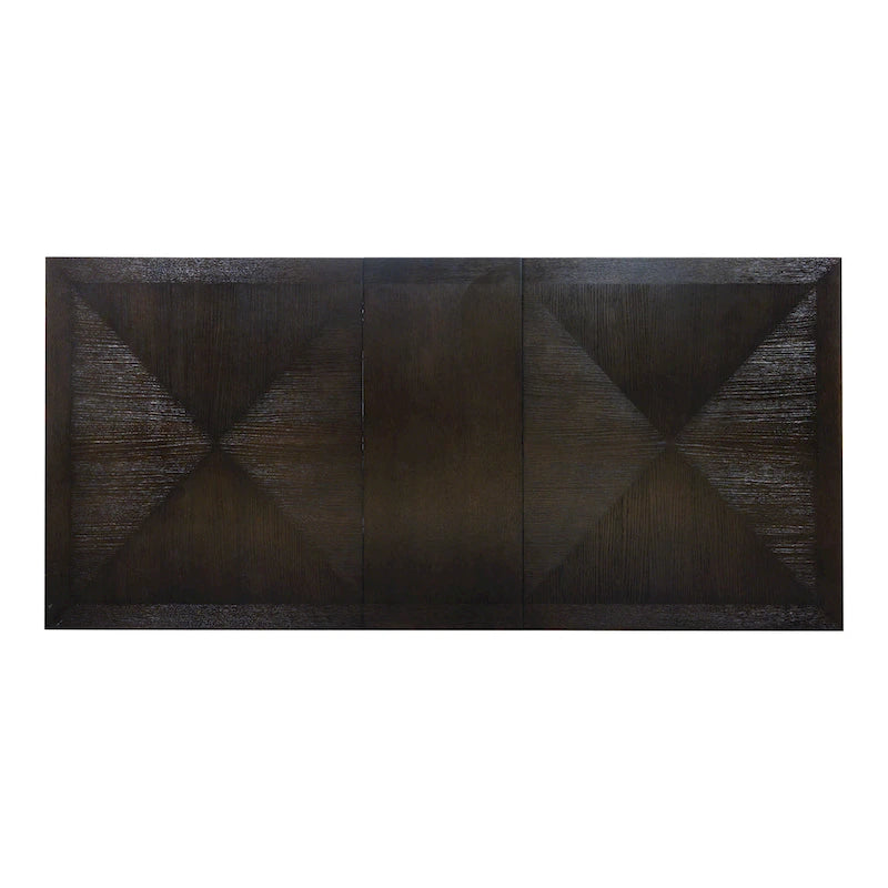 Tavolo da pranzo estensibile in legno moderno Chase da 90 pollici di Furniture of America con prolunga da 18 pollici