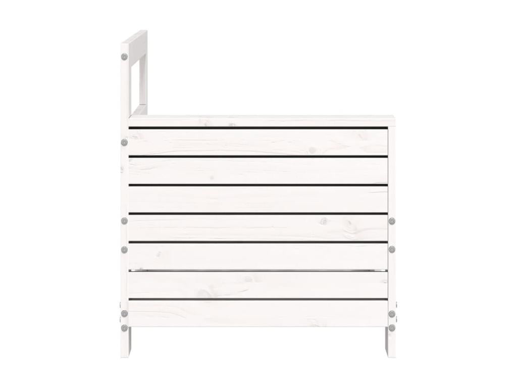 Divano in legno di pino bianco, 69 x 62 x 70,5 cm