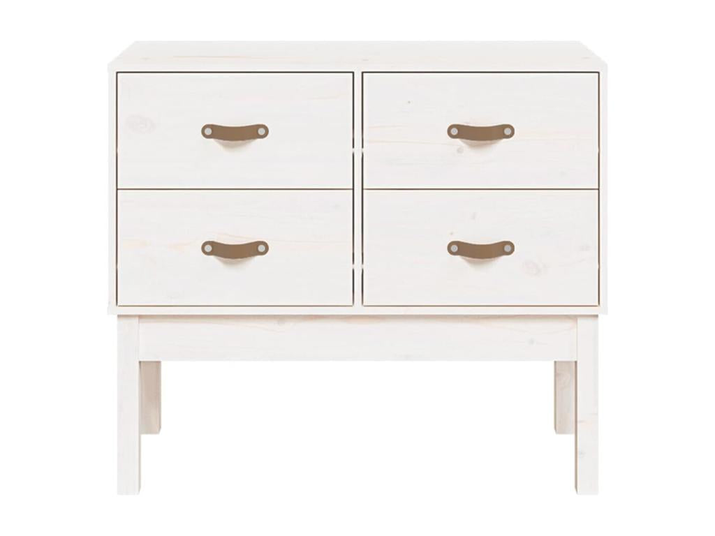 Armadio in legno di pino bianco, 90 x 40 x 78 cm