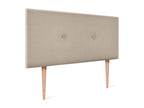 Letto in tessuto beige, 105 x 105 cm