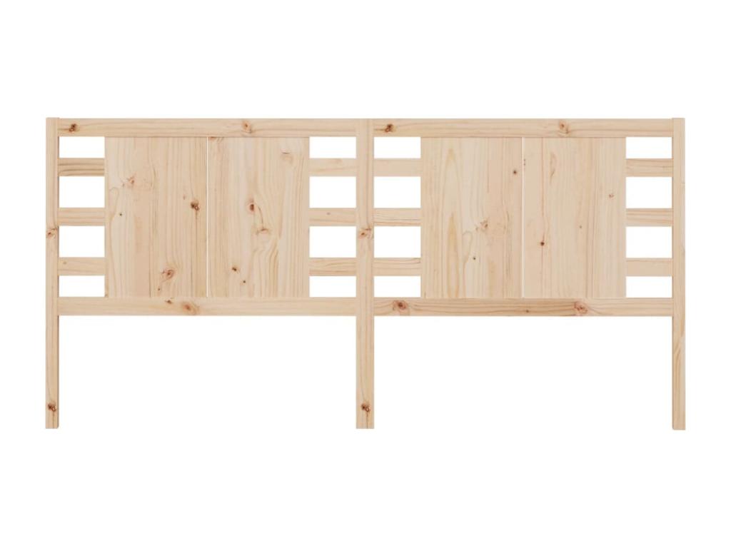 Letto in legno massello marrone, 206 x 4 x 100 cm - dlz1766569186149