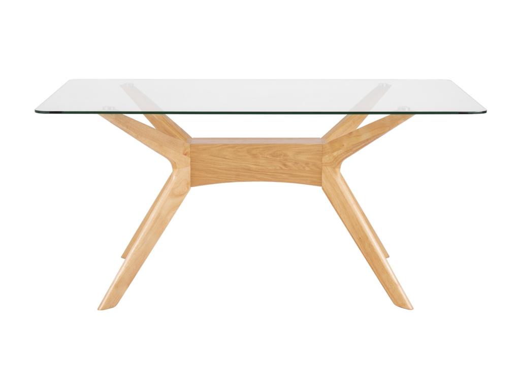 Tavolo da pranzo in legno di quercia naturale