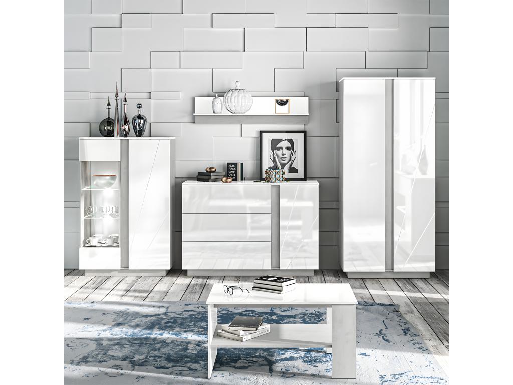 Tavolino da caffè bianco - dlz1766569486717