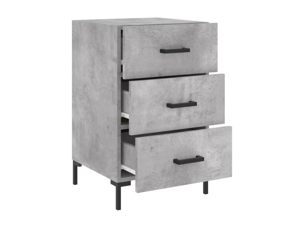 Tavolo in legno ingegnerizzato grigio, 40 x 40 x 66 cm