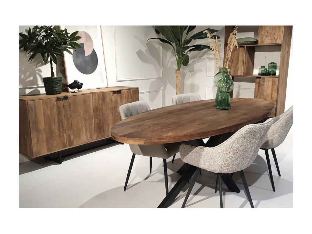 Credenza in metallo marrone