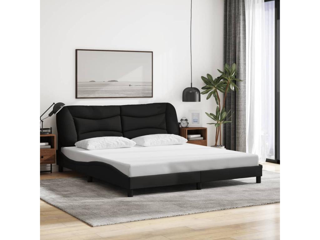 Materasso in tessuto nero, 180 x 200 cm